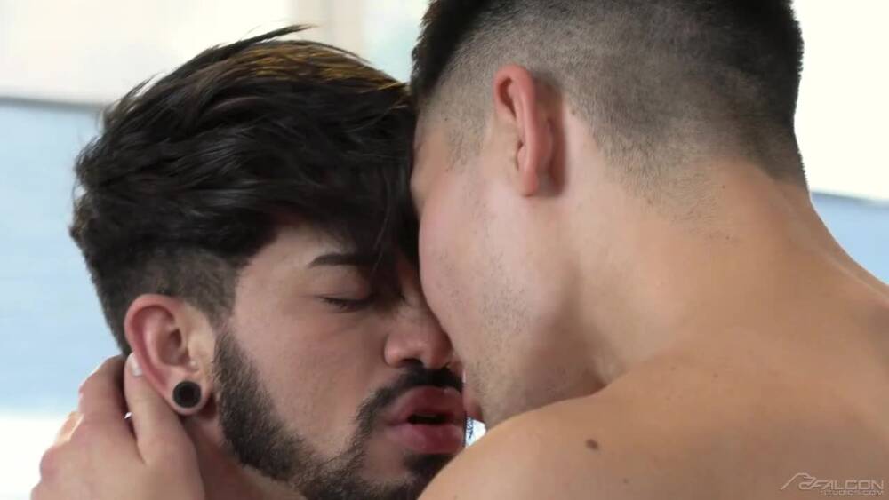 latino gay men making love