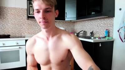 Horny gay hunk solo jerking fun - drtuber.com