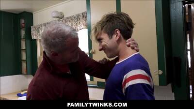 Dale Savage - Twink Grandson With Ripped Abs Sex With Hunk Grandfather During Stay Over - boyfriendtv.com