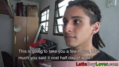 Amateur latin construction worker barebacked by his boss - boyfriendtv.com