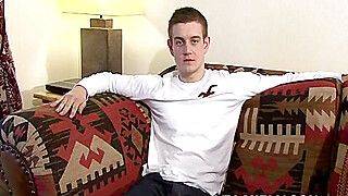 UK amateur Callum Astor strokes his cock after an interview - gayxo.com - Britain