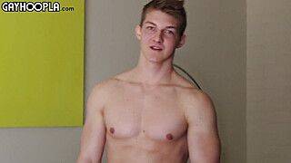 Fit All-american Nick Paul Jerks His Uncut Cock - gayxo.com - Usa